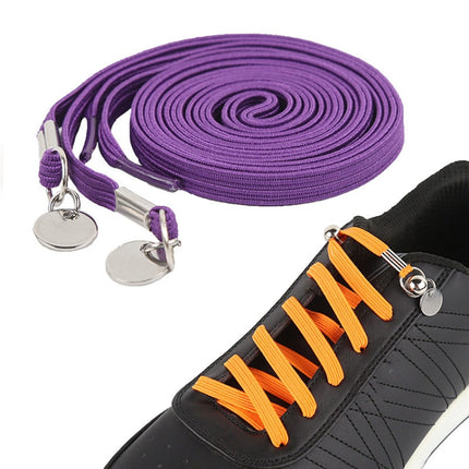 1 Pair Sports Casual Color Stretch Free Shoe Lace(Purple)-garmade.com