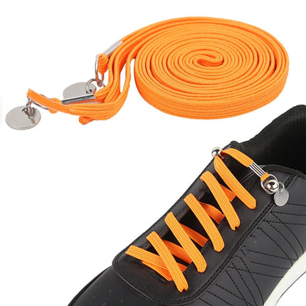 1 Pair Sports Casual Color Stretch Free Shoe Lace(Orange)-garmade.com
