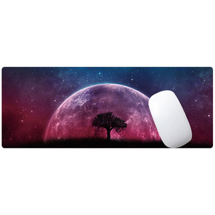 300x800x4mm Locked Large Desk Mouse Pad(2 Lotus)-garmade.com