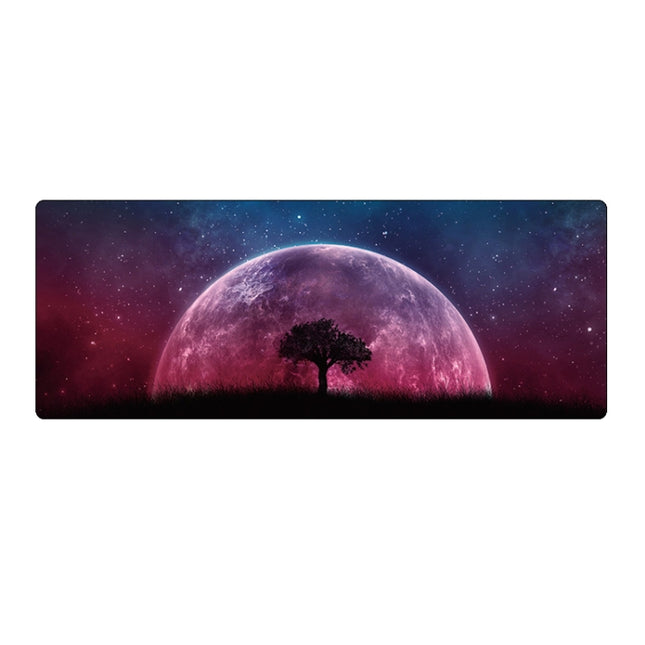 400x900x5mm Locked Large Desk Mouse Pad(3 Galaxy Tree)-garmade.com