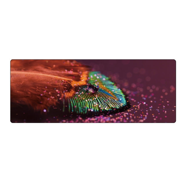 400x900x5mm Locked Large Desk Mouse Pad(4 Water Drops)-garmade.com