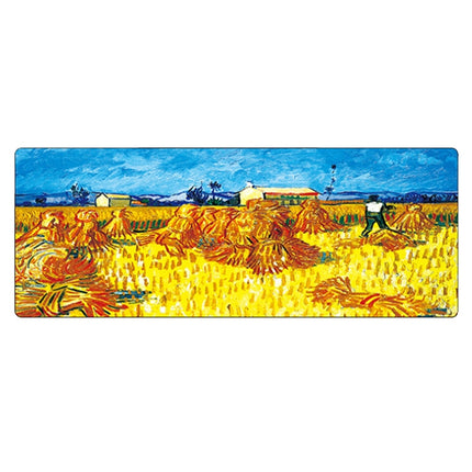 300x800x2mm Locked Am002 Large Oil Painting Desk Rubber Mouse Pad(Scarecrow)-garmade.com