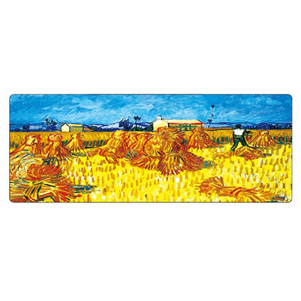 300x800x3mm Locked Am002 Large Oil Painting Desk Rubber Mouse Pad(Scarecrow)-garmade.com