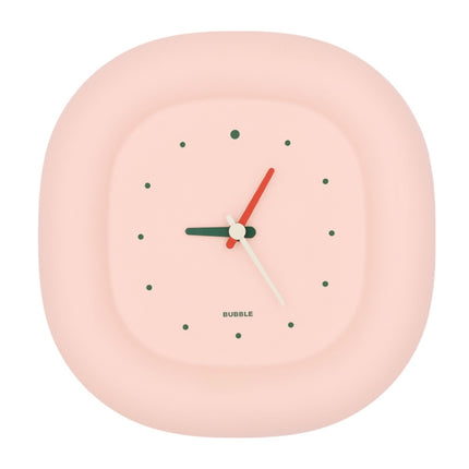 H-C-07 Living Room Home Bedroom Silent Clock Quartz Wall Watch(Peach Pink)-garmade.com