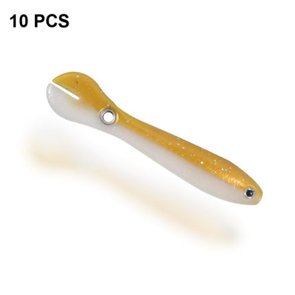 10 PCS Luya Bait Loach Bionic Bait Fishing Supplies, Specification: 6g / 10cm(Gold)-garmade.com