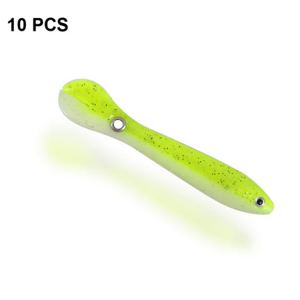 10 PCS Luya Bait Loach Bionic Bait Fishing Supplies, Specification: 6g / 10cm(Yellow)-garmade.com