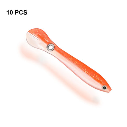 10 PCS Luya Bait Loach Bionic Bait Fishing Supplies, Specification: 6g / 10cm(Orange)-garmade.com