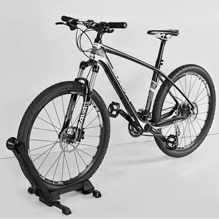 HS-027 Portable Double-Rod Mountain Bike Display Frame(Black)-garmade.com