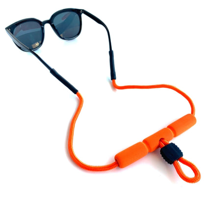 2 PCS Beach Snorkeling Floating Anti-drop Sports EVA Tube Sunglasses Chain Glasses Chain(Orange)-garmade.com