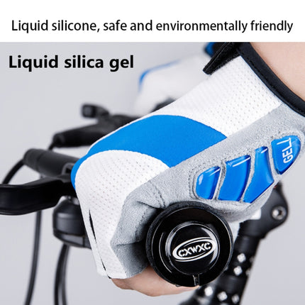 GIYO S-14 Bicycle Half Finger Gloves GEL Shock Absorbing Palm Pad Gloves, Size: L(Yellow)-garmade.com
