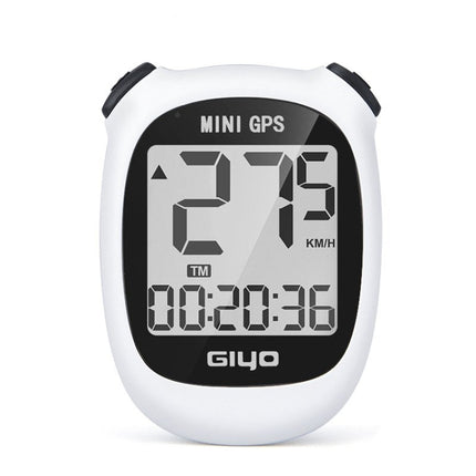 GIYO M3 LCD Display Bike GPS Cycling Computer Wireless Road Bicycle Stopwatch Velocimeter(White)-garmade.com