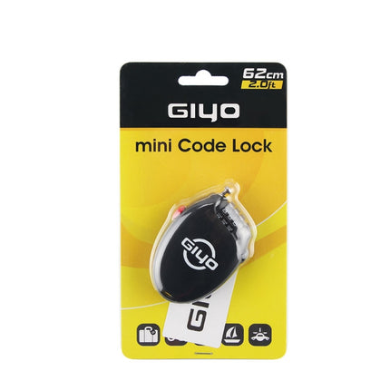 GIYO L-01 Bicycle Cable Lock Mini Combination Code Lock Anti-theft Luggage Backpack Lock-garmade.com