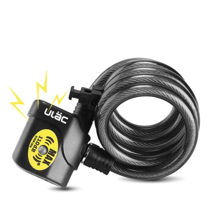 ULAC AL-3P Bicycle Alarm Cable Lock Mountain Bike Lock Cycling Supplies-garmade.com