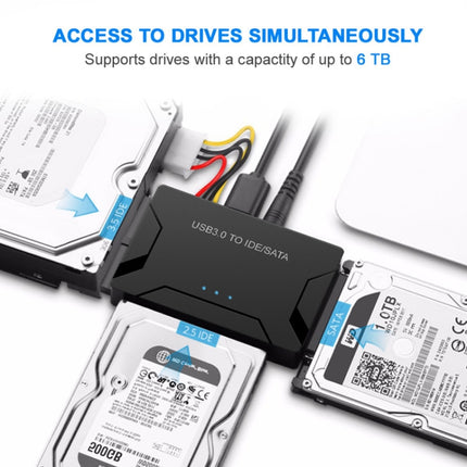 USB3.0 To SATA / IDE Easy Drive Cable External Hard Disk Adapter, Plug Specifications: US Plug-garmade.com