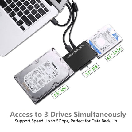 USB3.0 To SATA / IDE Easy Drive Cable External Hard Disk Adapter, Specification: AU Plug-garmade.com