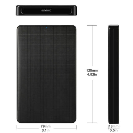 E39 2.5 Inch USB3.0 SATA Mobile Hard Disk Box(Black)-garmade.com