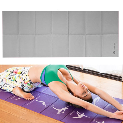 YM15C Portable Travel Thick Fold Yoga Pad Student Nnap Mat, Thickness: 2mm (Gray)-garmade.com