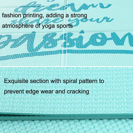 YM15C Portable Travel Thick Fold Yoga Pad Student Nnap Mat, Thickness: 5mm (Light Gray Print)-garmade.com