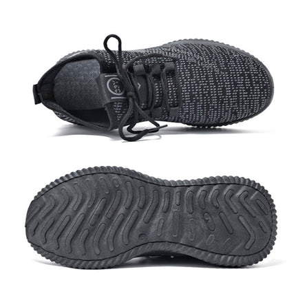 Men Sneakers Spring Low Top Casual Shoes Lace Up Running Shoes, Size: 39(Black)-garmade.com