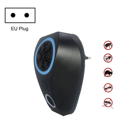 Snowflake Ultrasonic Mosquito Repellent Mouse Repellent, Specification: EU Plug(Black)-garmade.com