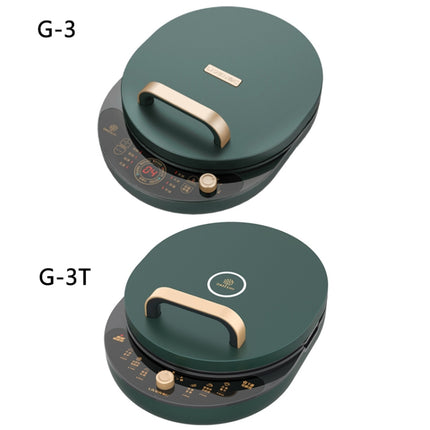 G-3 LIVEN Household Electric Baking Pan Automatic Pancake Maker, CN Plug(Green)-garmade.com
