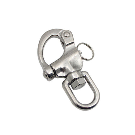 3 PCS Yachting Sailing Stainless Steel Coil Type Rotary Spring Shackle, Specification: 70mm-garmade.com