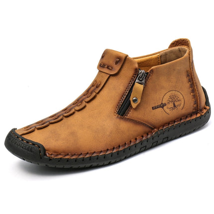 Men Martin Boots Large Size Boots Leisure Tooling Boots, Size: 38(Yellow Brown)-garmade.com