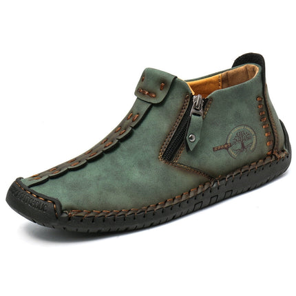 Men Martin Boots Large Size Boots Leisure Tooling Boots, Size: 39(Ink Green)-garmade.com