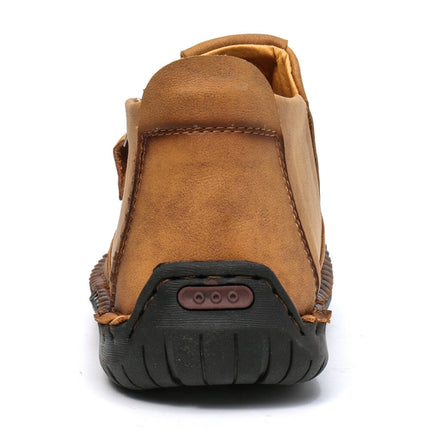 Men Martin Boots Large Size Boots Leisure Tooling Boots, Size: 39(Yellow Brown)-garmade.com