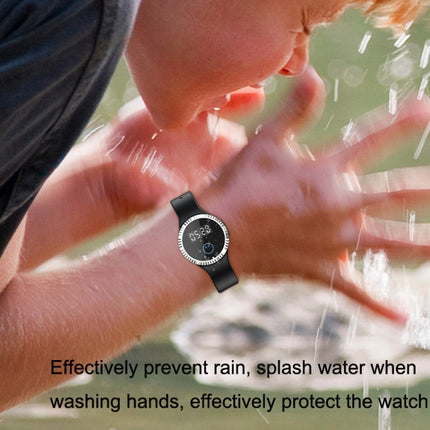 Q10 Outdoor Waterproof Silicone Smart Time Ultrasonic Mosquito Repellent Bracelet(White)-garmade.com