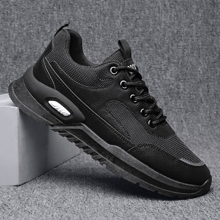 Men Running Height Increasing All Match Sports Shoes, Size: 42(Black)-garmade.com