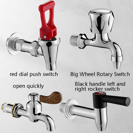 Insulation Bucket Faucet Milk Tea Water Mouth, Style: Pressing Switch Double Section 4 Points-garmade.com