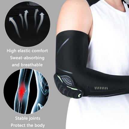 Outdoor Sports Honeycomb Anti-collision Compression Arm Guard, Color: XL (White)-garmade.com