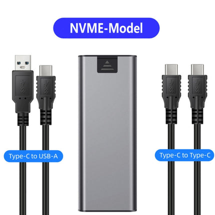 Type-C to Type-C M.2 NVME All-Aluminum Solid State Drive Enclosure-garmade.com