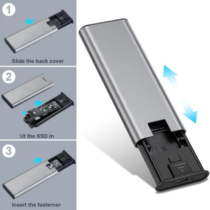 USB to USB-C/Type-C M.2 NVME All-Aluminum Solid State Drive Enclosure-garmade.com
