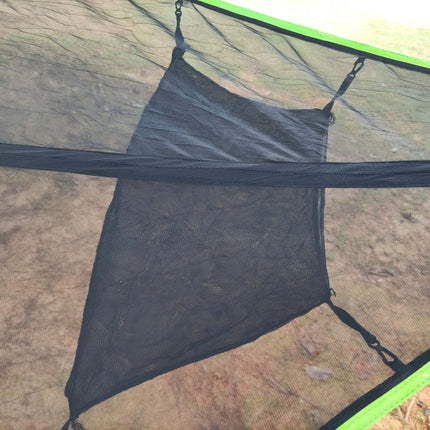 Aerial Multiplayer Triangle Hammock Folding Mesh Hammock Tree Tent,Size: 400x400x400cm Black-garmade.com