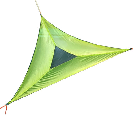 Aerial Multiplayer Triangle Hammock Folding Mesh Hammock Tree Tent,Size: 400x400x400cm Green-garmade.com