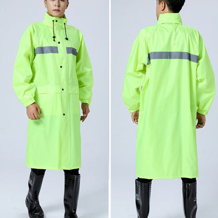 X18 Siamese Raincoat Outdoor Adult Reflective Riding Raincoat, Size: XXL(Fluorescent Green)-garmade.com