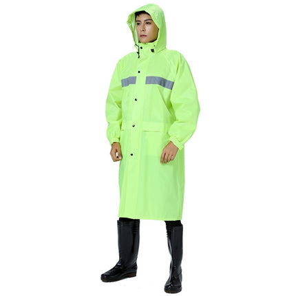 X18 Siamese Raincoat Outdoor Adult Reflective Riding Raincoat, Size: XXXXL(Fluorescent Green)-garmade.com