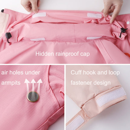 Rainfreem Outdoor Reflective Fashion Split Raincoat Rain Pants Set, Size: XL(Pink)-garmade.com