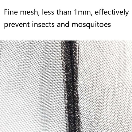 HY-0205 300 x 230 cm Outdoor Parasol Anti-mosquito Net Cover, Dimensions: Straight Rod Umbrellas(Black)-garmade.com