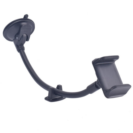 Suction Cup Long Soft Hose Windshield Car Mobile Phone Clip Bracket(Black Box Packaging)-garmade.com