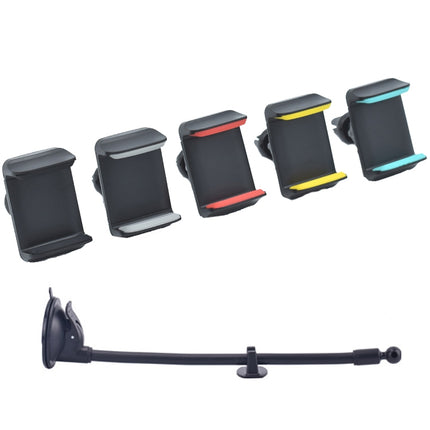 Suction Cup Long Soft Hose Windshield Car Mobile Phone Clip Bracket(Black Box Packaging)-garmade.com