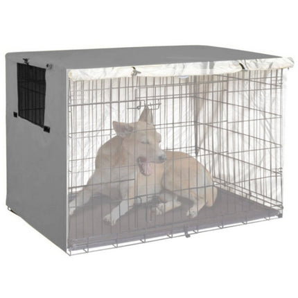 Oxford Cloth Pet Cage Cover Outdoor Furniture Dustproof Rainproof Sunscreen Cover, Size: 63.5x48x50cm(Grey)-garmade.com