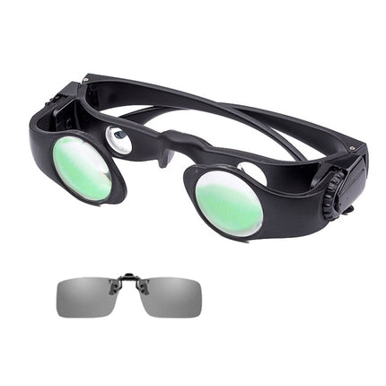 8x Fishing Binoculars Zoomable Telescope Glasses ,Style: Telescope+Gray Clip-garmade.com
