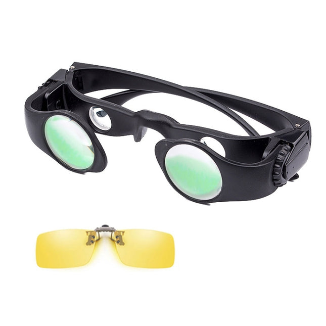8x Fishing Binoculars Zoomable Telescope Glasses ,Style: Telescope+Yellow Clip-garmade.com