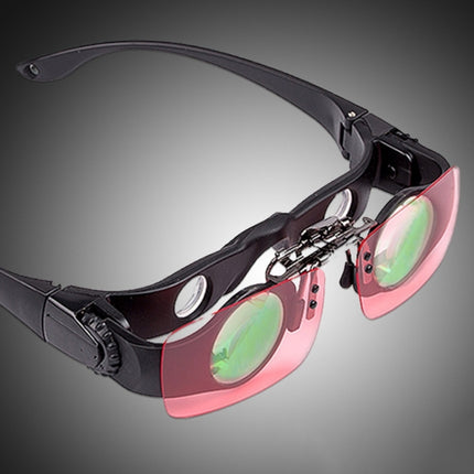 8x Fishing Binoculars Zoomable Telescope Glasses ,Style: Telescope+Yellow Clip-garmade.com