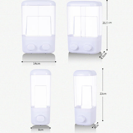 Hotel Bathroom Manual Soap Machine Wall Hanging Paste Transparent Soap, Specification: Double Head-garmade.com