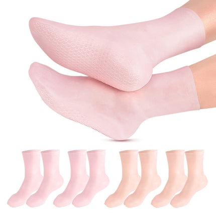 Sole Honeycomb Shock-absorbing Pressure-relieving Foot Beach Socks, Size: S(Pink)-garmade.com