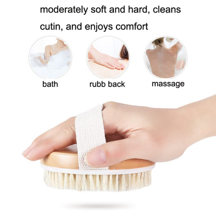 PPR Soft Bead Handleless Massage Bristle Bath Brush(As Show)-garmade.com